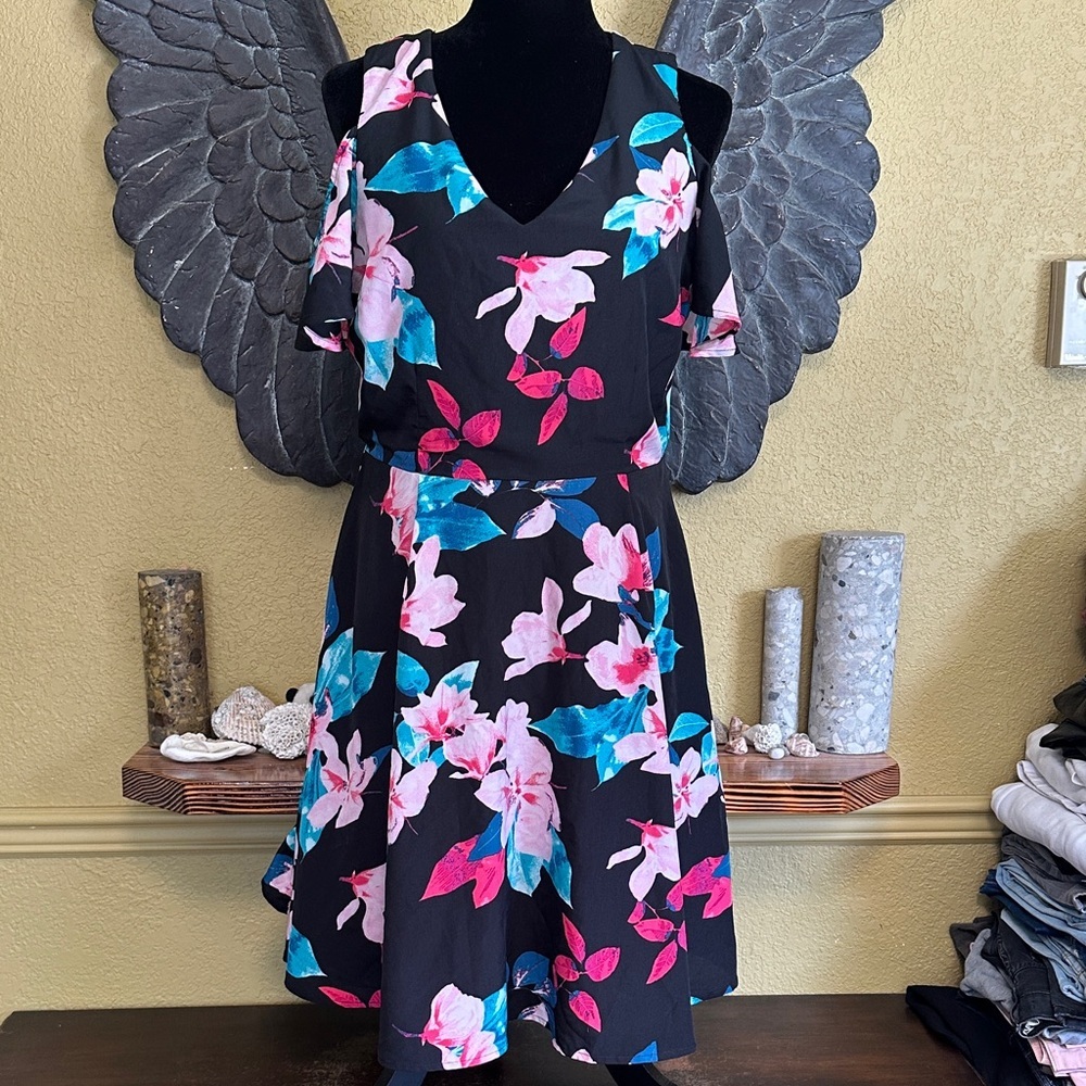 Ricki’s Floral Black Dress